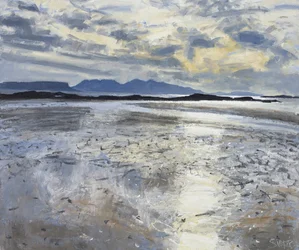 Luce della sera, bassa marea, 2013 (olio su tela)