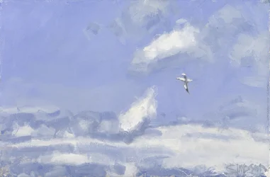 Sule e nuvole, 2016 (olio su tela)