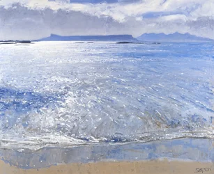 Tardo pomeriggio, Eigg e Rum, 2013 (olio su tela)