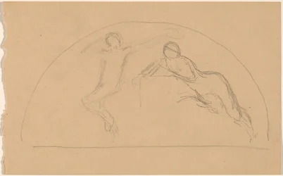 Studio di Figure in una Lunetta