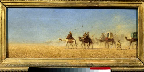 Carovana che attraversa il deserto