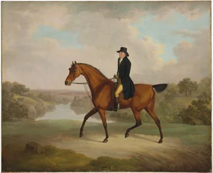 William Yates, Esq., di Springside, sul suo cavallo preferito