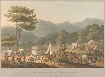 La 10ª truppa si accampò ai piedi del villaggio di Villa Velha, il 19 maggio 1811