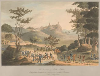 N. 9 La frontiera di Pina Macor. Truppe portoghesi in marcia verso Costello Branco, 18 maggio 1811