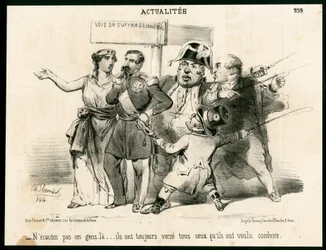 Le Charivari, Satirico in B & N