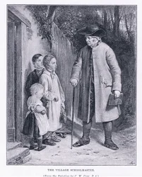 Il maestro di scuola del villaggio, da The Magazine of Art 1893, Cassell and Company