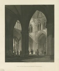 Interno della Cattedrale di Lichfield - Navata