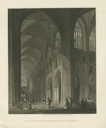 Interno della Cattedrale di Lichfield - Navata