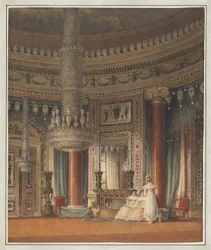 La sala da pranzo circolare di Carlton House, Londra