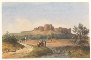 Veduta del castello di St. Louis a Sidone, Libano
