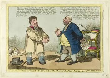 La prima visita di John Bull al suo vecchio amico, il nuovo segretario