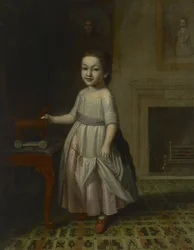 Ritratto di un ragazzo con un cavallo giocattolo, 1768