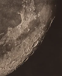 Carta fotografica della luna