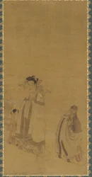 Il re drago che venera il Buddha, dinastia Ming