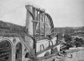 Ruota di Laxey, Isola di Man, c1896