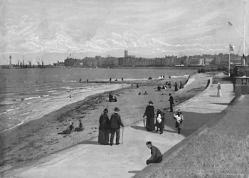 Margate, dal Royal Crescent, c1896