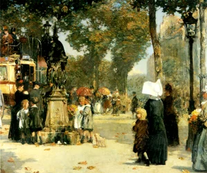 Scena di strada, Parigi