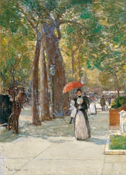 Fifth Avenue a Washington Square, New York, 1891
