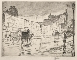 I cartelloni pubblicitari, New York, 1896