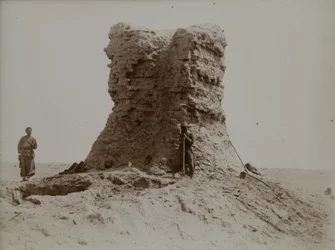 Luogo dove è stata trovata la lettera sogdiana, uno dei più antichi documenti di carta sopravvissuti del Sogdiano (c.313CE), Dunhuang, Cina