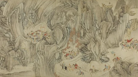 Una Caccia nelle Montagne del Cielo, tarda dinastia Ming-prima dinastia Qing