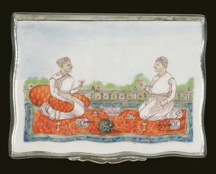 Scatola da fiuto Mughal, Periodo Qianlong (1736-95) c.1760