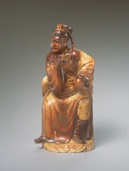 Figura di Guandi seduto, XIV-XV secolo
