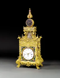 Un raro orologio musicale con automa in ormolu, probabilmente Guangzhou, c.1790