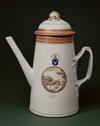 Caffettiera araldica, con le armi di Machenzie, c.1790