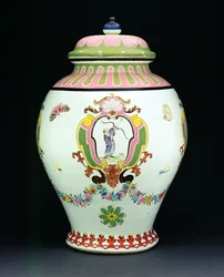 Cisterna dipinta con un disegno di Cornelis Pronk (1691-1759) c.1730