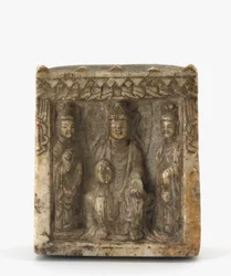 Stele in miniatura a quattro lati, possibilmente dinastia Wei Occidentale, c.550