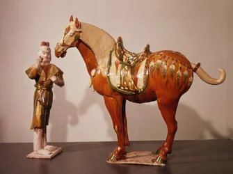 Cavallo e stalliere, Dinastia Tang (618-907)