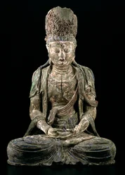 Grande bodhisattva seduto in meditazione, dinastia Jin (1115-1234)