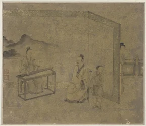 Ascoltando il cetra, dinastia Ming o Qing