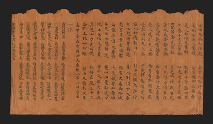 Manoscritto del Sutra sul solenne raggiungimento della Buddhità (Datong fangguang chanhui miezui zhuangyan chengfo jing), VII-VIII secolo