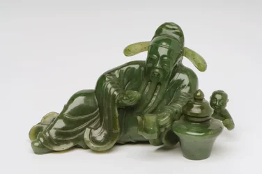 Figura di studioso cinese reclinato