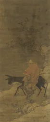 Cavalcando nella neve in cerca di fiori di pruno, dinastia Ming o Qing, XV-XVIII secolo