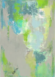 Composizione astratta VIII, 2023 (olio su tela di lino)