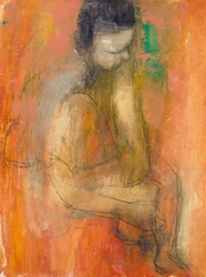 Alex, pittura astratta dal vero, 2021