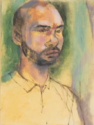 Roy, ritratto studio ad olio, 2017