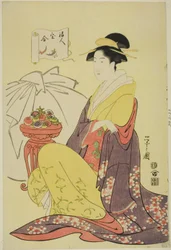 Hotei, dalla serie "Confronto dei Tesori degli Dei della Buona Fortuna (Fukujin takara awase)"