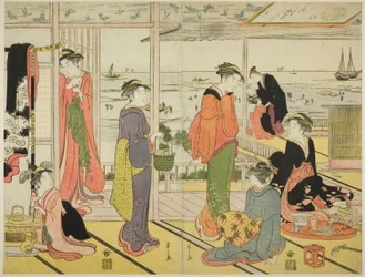 In una casa di piacere a Shinagawa (Shinagawa no rojo)