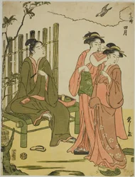 Il quarto mese (Shigatsu), dalla serie "I dodici mesi (Juni toki)"