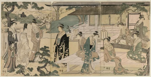 Il Capitolo Matsukaze del Racconto di Genji dalla serie Il Racconto di Genji, c. 1791