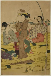 Donne su una Barca da Pesca