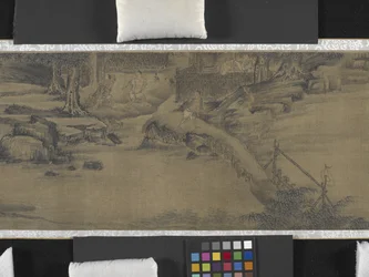 Contadini che litigano in primavera