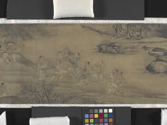 Contadini che litigano in primavera