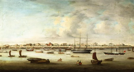 Barche da pesca cinesi, Shanghai, c.1857