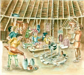 Un banchetto celtico, Età del Ferro, ca. 1990-2010