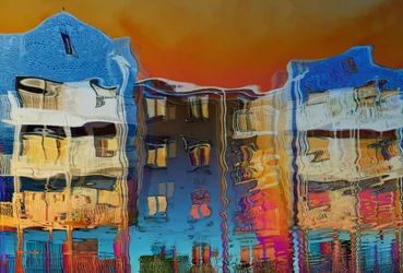 Riflessi vivaci della città